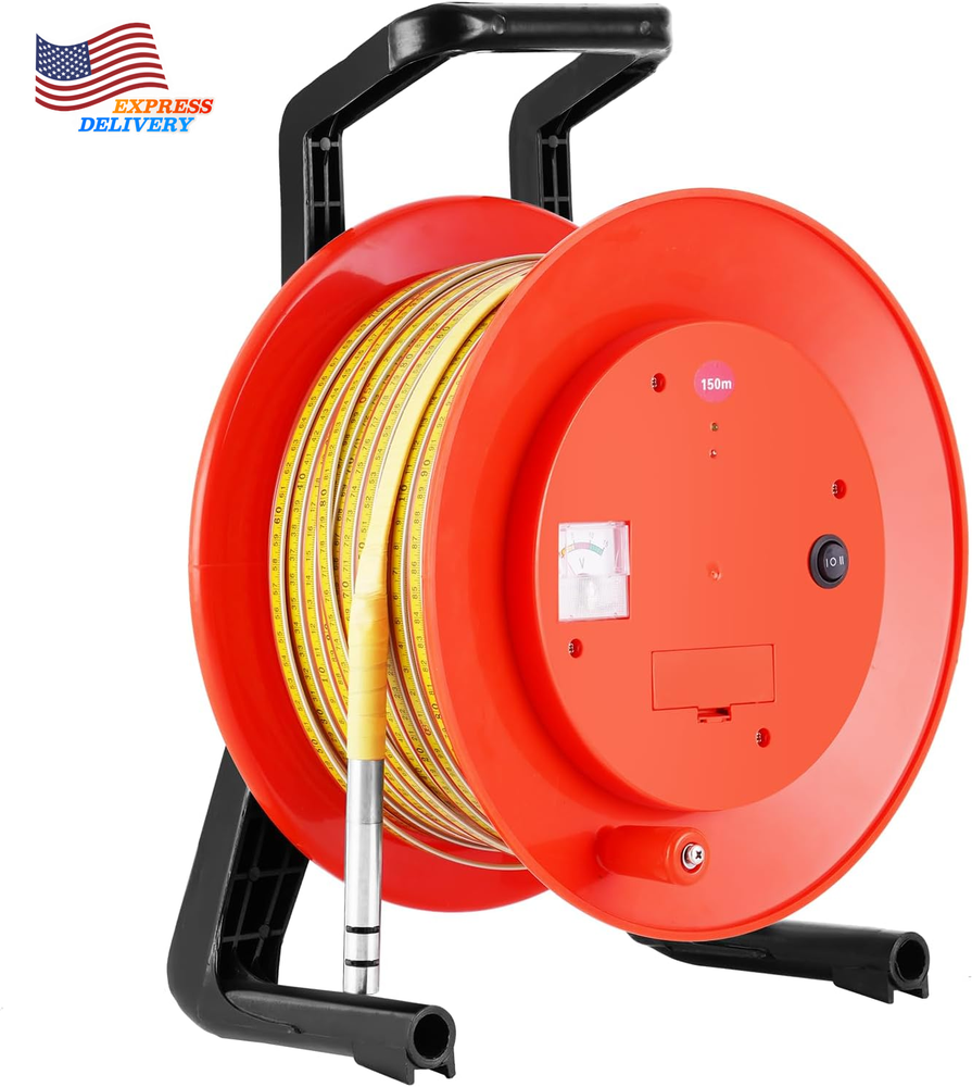 493Ft/150M Water Level Meter Water Well Measurement Water Level Gauge