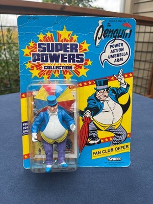 The Penguin (Rare) Vintage Kenner DC Super Powers 1985 - MINT on Unpunched Card