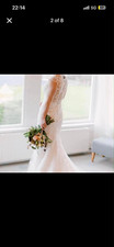 Maggie sitters size 10 wedding dress with fitted bra and bustle