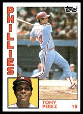 Tony Perez 1984 Topps #385 Phillies MLB READ FREE SHIPPING AutographDen