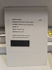 2025 Prospects Edition Franchise Futures Signatures Franklin Arias Redemption