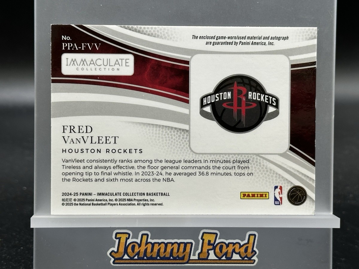 Fred VanVleet 2024-25 Panini Immaculate Premium Game Used Patch
