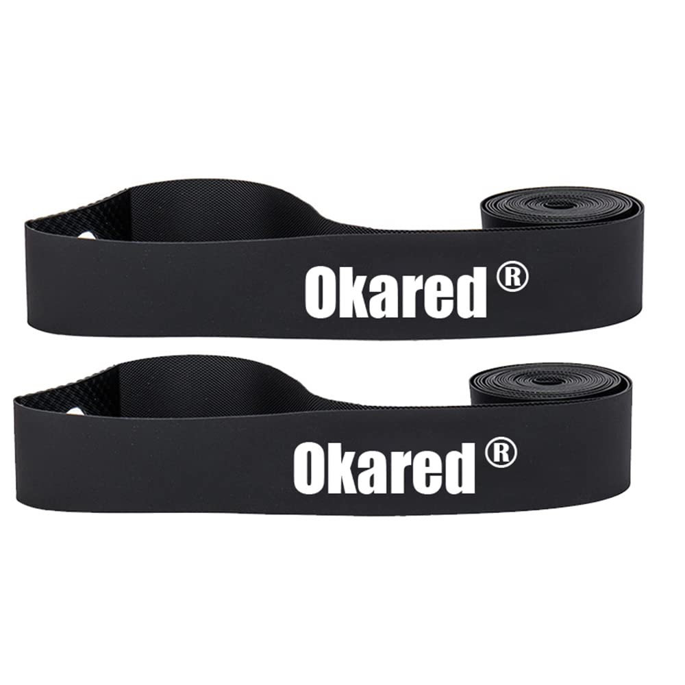 2 Pack Bicycle Rim Strip Tape, 26/27.5/29 Road MTB Bike Tire Protector, Black