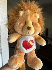 Kenner Vintage 1984 Brave Heart Lion Care Bear Cousins Plush Collectible