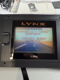 Blue Lightning (Atari Lynx, 1988) Cartridge With Manual TESTED!