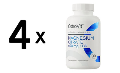 4 x OstroVit Magnesium Citrate Tabs - 90 tabs (94,50 EUR/kg)