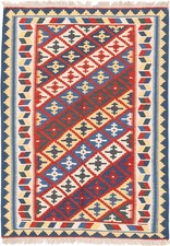 Kelim Kashkouli Teppich 111x152 cm handgewebt Wolle Persien Unikat Neu
