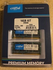 Crucial 16GB Desktop RAM Kit 2x8GB DDR3 1600MHz PC3-12800