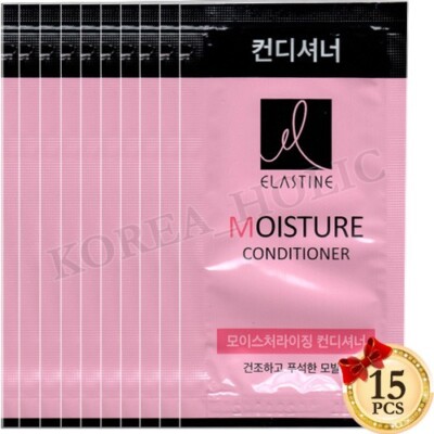 ELASTINE Moisturizing Conditioner 8ml x 15pcs Shiny & Soft Hair Care KOREA MADE