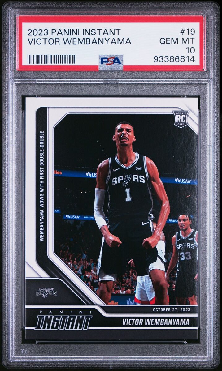 2023 PANINI INSTANT #19 VICTOR WEMBANYAMA ROOKIE RC PSA 10 2023 PANINI INSTANT #19 VICTOR WEMBANYAMA ROOKIE RC PSA 10