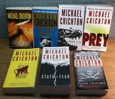 LOT Michael Crichton Timeline Lost World Dragon Teeth Prey Next State of Fear +