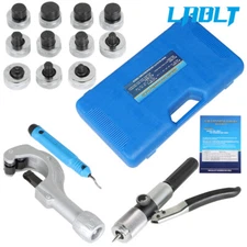 LABLT Hydraulic Swaging Tool Kit HVAC For Copper Tubing Expanding 3/8" to 1-5/8"