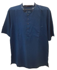 Men Casual Printed Design Large Cotton Khadi Indian Kurta Summer Ethnic Wear