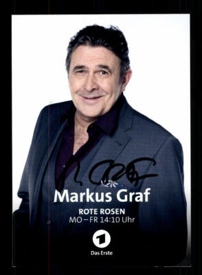 Markus Graf  Rote Rosen Autogrammkarte Original Signiert ## BC 150642