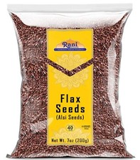 Rani Flax Seeds Whole Raw (Alsi, Linum usitatissimum) 7oz (200g)