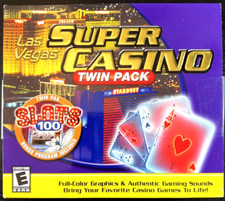 Las Vegas Super Casino- Twin Pack - Slots 100 PC, Jewel Case, 2004 