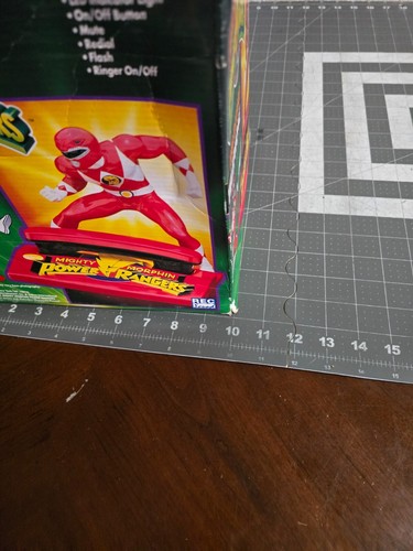 Telefono vintage 1994 Mighty Morphin Power Red Ranger Sabans non testato con scatola - Foto 22 di 23