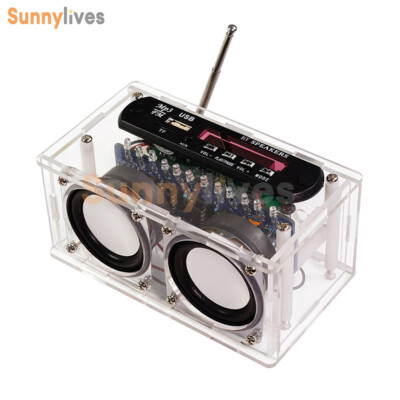 DIY Bluetooth Speaker Electronic Kit 87.5-108MHZ FM Radio DIY Soldering Project