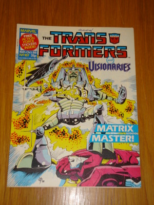 TRANSFORMERS BRITISH WEEKLY #187 MARVEL UK COMIC 1988