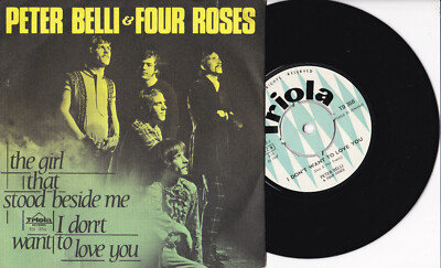 Peter Belli & Four Roses -The Girl That Stood Beside Me- 7'' 45 1967 danish Psych