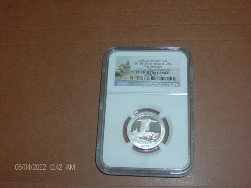 2018 NGC PR 69 Silver Block NP Quarter First Releases (10 Coin Silver Proof Set)