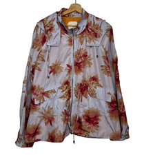 Hei Hei Anthropologie Jacket Women Xl Alden Hood Floral Raincoat Boho Fisherman