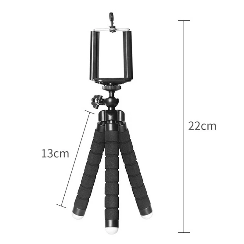 Soporte de trípode ajustable pulpo soporte de teléfono flexible para iPhone soporte de cámaraɞ Foto 3 de 4