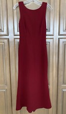 LULUS Womens Burgundy Sleeveless Maxi Dress ~ Size S ~ 48” Length