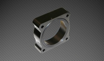 Torque Solution Throttle Body Spacer Black Ford Focus ST 2013+