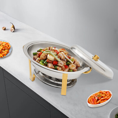 Stainless Steel Catering Chafer Dish Buffet For Party Food Buffet Warmer 5.5L