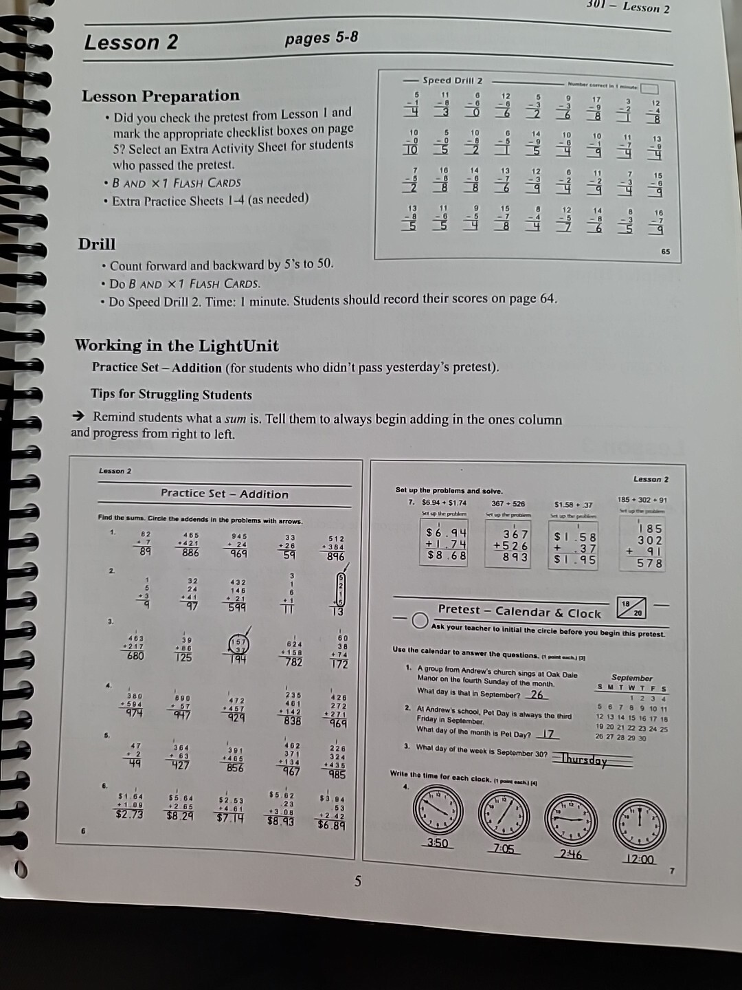 CLE Christian Light Education Math 3 Teacher's Guide | eBay