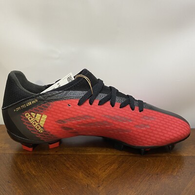 Size 6.5 - adidas X Speedflow.3 FG Vivid Red Gold Metallic for