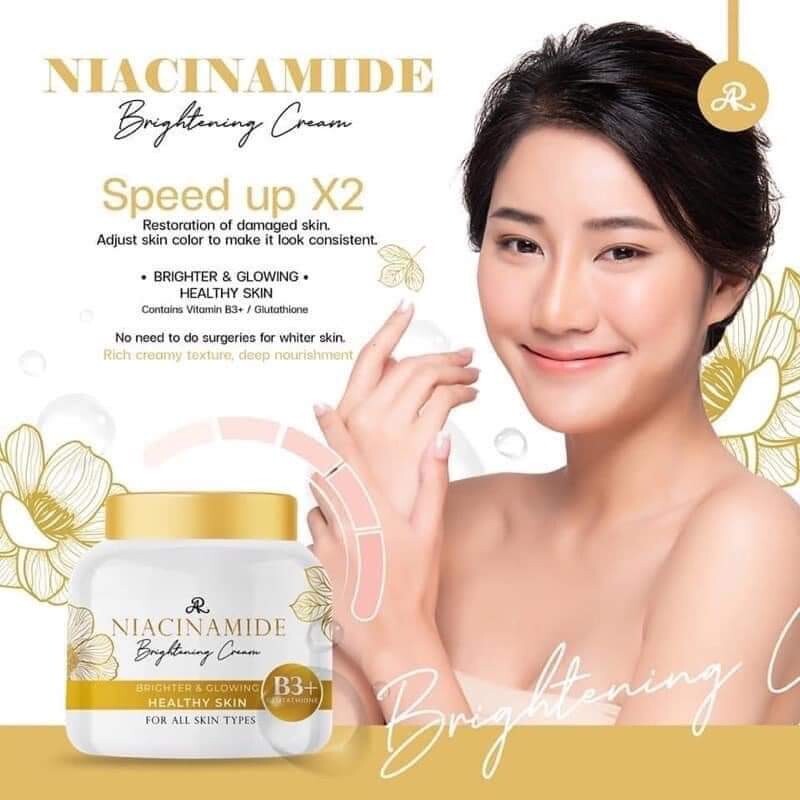 almicare glutathione skin whitening night cream AR Niacinamide Brightening Vitamin B3 & 200g Conditionnement:60 gélules Vitamin B12 Injections Concern:Hydration