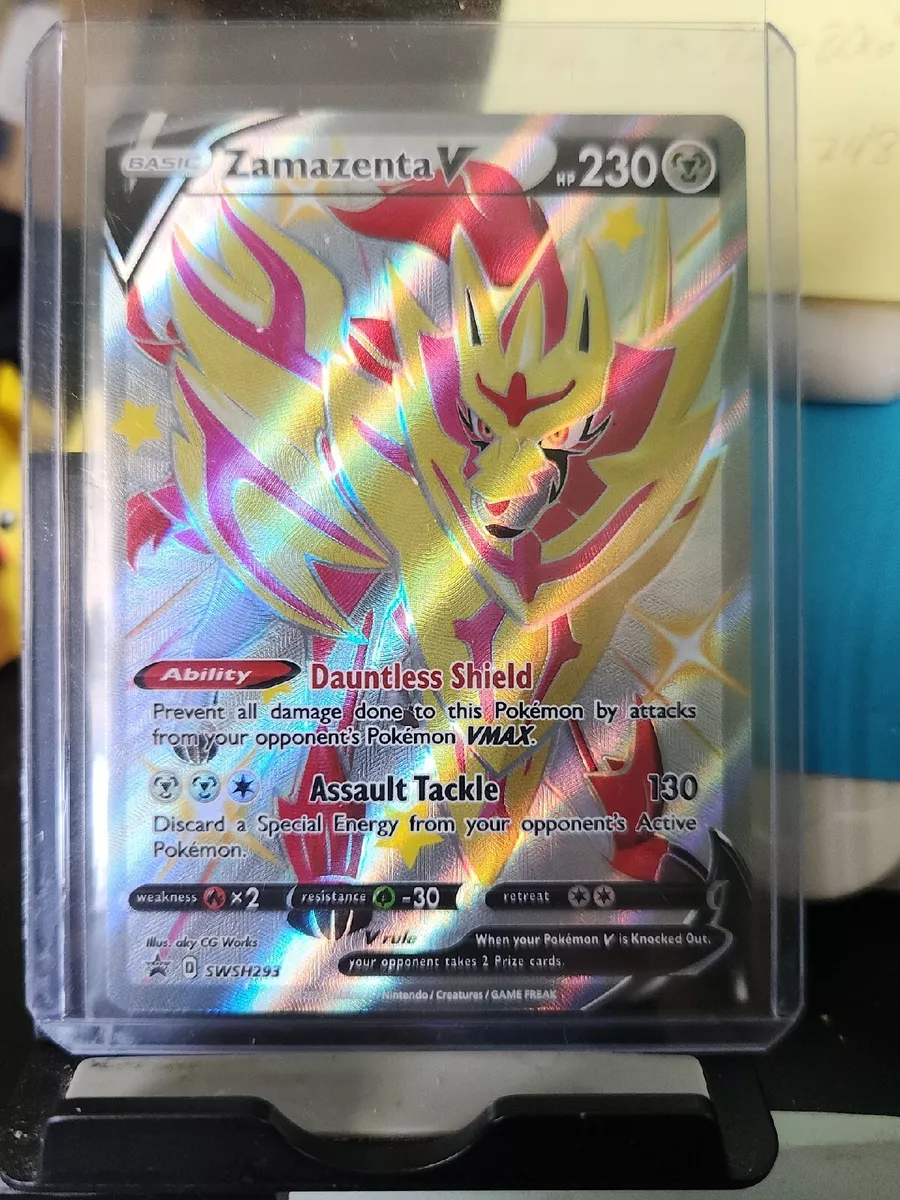 Pokémon TCG Zamazenta V (Shiny) SWSH Black Star Promos SWSH293 Holo Promo