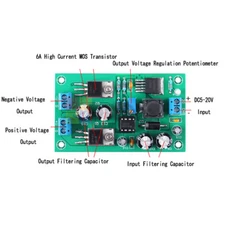 DC5V-20V XL6009 Adjustable Voltage Converter Step-Up/Down Power Module ±5V~±18V