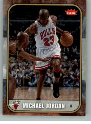 2007-08 Fleer Michael Jordan card # 83 *** Chicago Bulls