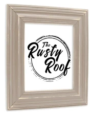 Distressed Walden - Wide Distressed Greige Picture Frame - Solid Wood