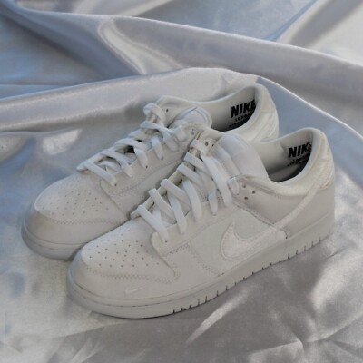 NIKE / DUNK LOW PRM 2_ダンク LOW PRM 2/27cm/WHT Size 9M - Nike Dunk Low Dover Street Market Triple White Velvet