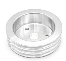 Sb Chevy Crank Pulley 3 Groove Crankshaft Short Water Pump Swp Harmonic Balancer