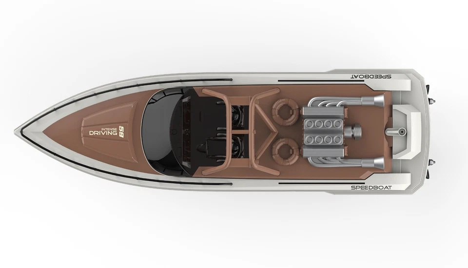 AIMEE SPEED BOOT 380MM Zweimotriger Daycruiser RTR  15 Km/h AMEWI 26101 - Bild 4 von 4