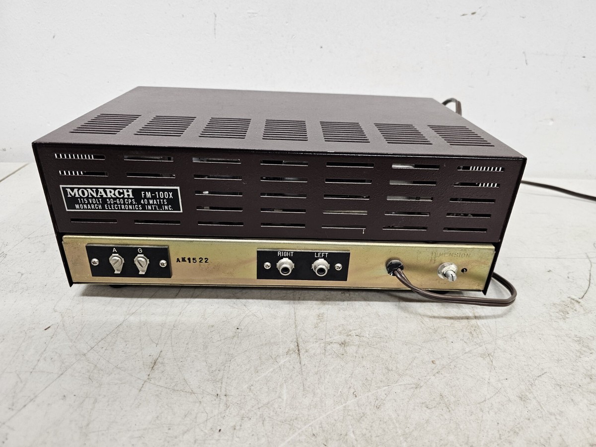MONARCH AM-FM アンティークラジオ Rare Monarch FM-100x FM Stereo Read | eBay