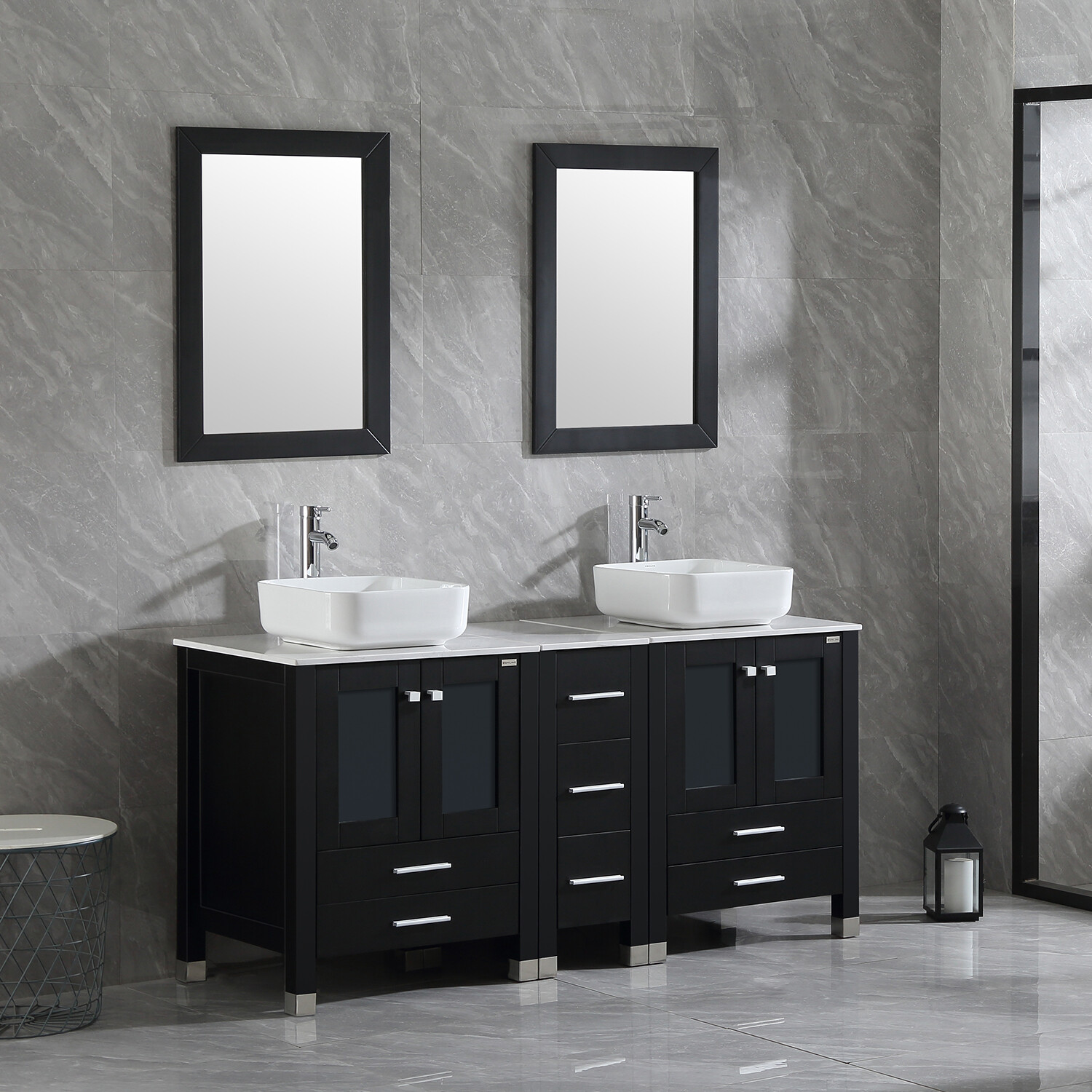 Union Rustic Kelsey 59 Double Bathroom Vanity Set With Mirror For Sale Online Ebay