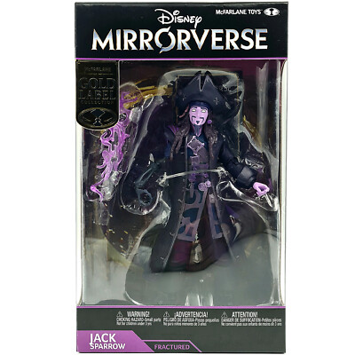 JACK SPARROW FIGURE MIRRORVERSE 2021 DISNEY FRACTURED MCFARLANE TOYS GOLD LABEL