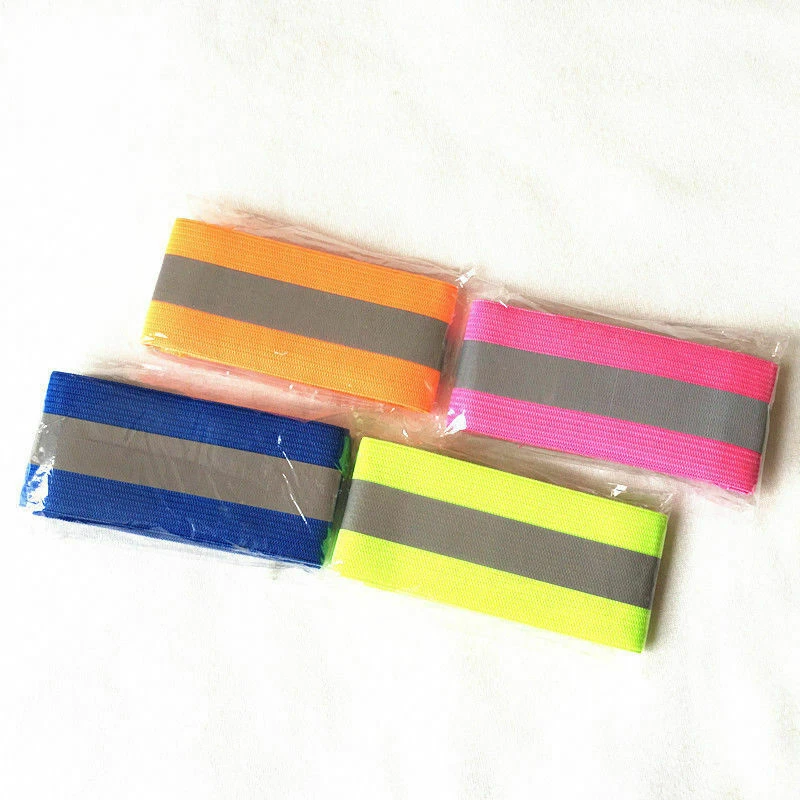 Pack of 6 Reflective Arm Bands Hi Vis Wrist Strap Ankle Belt Night Running - Image 4 of 4
