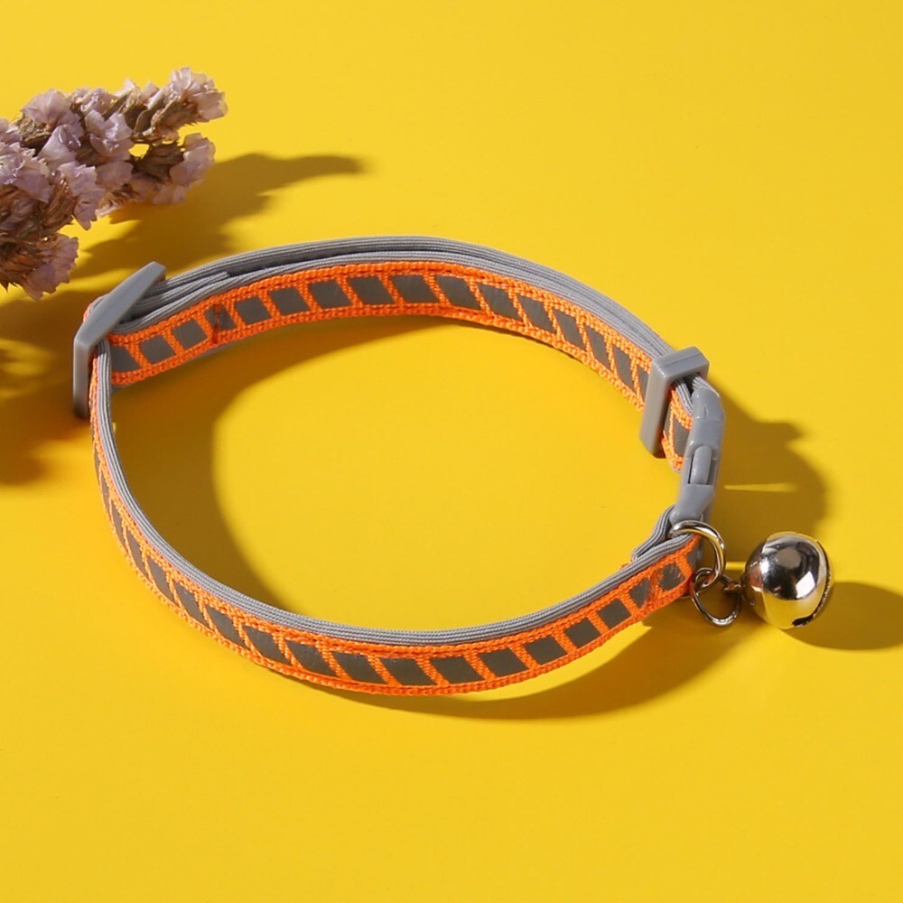 With Bell Traction Belt Quick Release Adjustable Dog Collar Rabbit