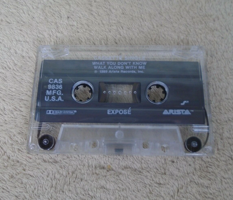 Vintage Expose Cassette Single What You Don't Know 1989 Arista - Imagem 3 de 4