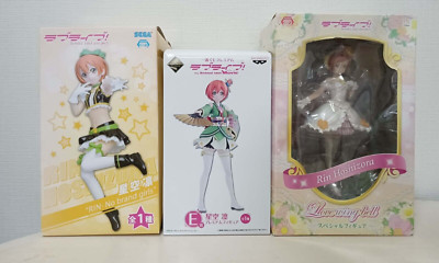 Love Live Rin Figure 3 set BP Ichiban Kuji No Brend Girls Love Wing Bell Mint JP