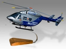 Airbus Helicopters BK117 Boston MedFlight Desk Wood New Model Small Scale 1/32