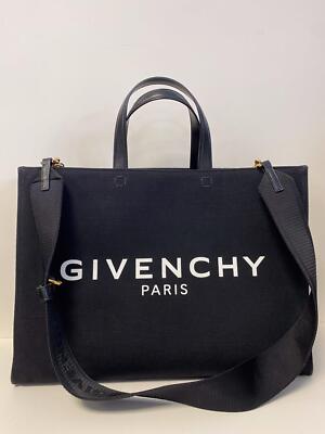 Authentic Givenchy G-Tote Canvas Way Shoulder Bag