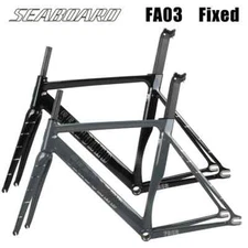 Frameset Fixed Gear 700C Aluminum Frame Carbon Fork Single Speed Bicycle Frame